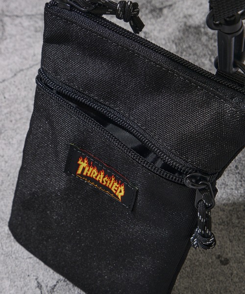 THRASHER（スラッシャー）の「【THRASHER / スラッシャー】SHOULDER POACH / ミニショルダーバッグ（ショルダーバッグ・メンズ・ブラック系2/ブラック系1/レオパード・FREE）」の7枚目の写真