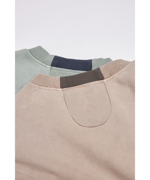 Dulcamara（ドゥルカマラ）の「ピグメントSWカラーチップトレーナー（スウェット・メンズ・グリーン/ベージュ/ブラック・0/1）」の17枚目の写真