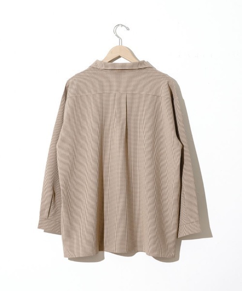 flower（フラワー）の「ハートボタンシャツ（シャツ/ブラウス・レディース・ベージュ/ブラウン・FREE）」の4枚目の写真