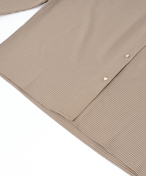 flower（フラワー）の「ハートボタンシャツ（シャツ/ブラウス・レディース・ベージュ/ブラウン・FREE）」の10枚目の写真