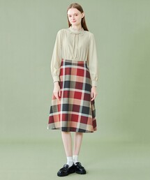 ブルーレーベルクレストブリッジ　リボンタイ付店舗限定ワンピース BLUE LABEL CRESTBRIDGE - ブルーレーベルクレストブリッジ