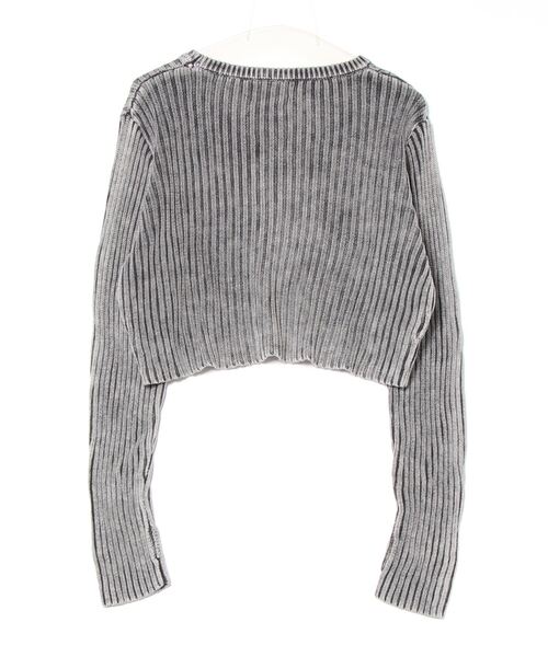 ANAP（アナップ）の「ウォッシュ加工ニットトップス（ニット/セーター・レディース・ブラウン/スミクロ/カーキ・FREE）」の7枚目の写真