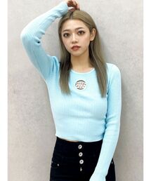 GYDA | Symmetry GYDA MOLDクルーネックニットトップス(ニット/セーター)