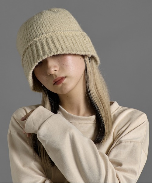 CALIFORNIA OUTFITTERS(カリフォルニア アウトフィッターズ)の「2-11D22 リブ ニット バケットハット ニット帽 バケハ(ハット・レディース・ベージュ/チャコールグレー/ブラック/アイボリー・ONESIZE)」の1枚目の写真