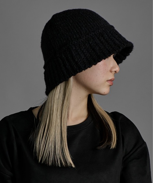 CALIFORNIA OUTFITTERS(カリフォルニア アウトフィッターズ)の「2-11D22 リブ ニット バケットハット ニット帽 バケハ(ハット・レディース・ベージュ/チャコールグレー/ブラック/アイボリー・ONESIZE)」の2枚目の写真