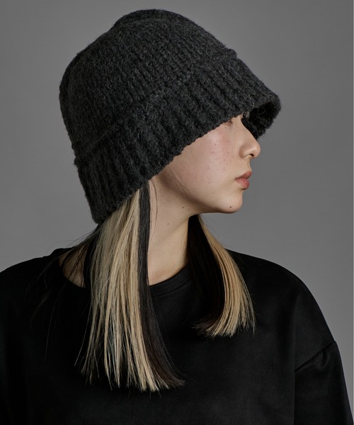 CALIFORNIA OUTFITTERS(カリフォルニア アウトフィッターズ)の「2-11D22 リブ ニット バケットハット ニット帽 バケハ(ハット・レディース・ベージュ/チャコールグレー/ブラック/アイボリー・ONESIZE)」の8枚目の写真