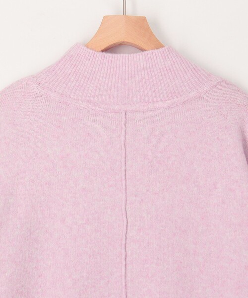 MICO COULIER(ミコクリエ)の「特紡毛異ゲージボトルネックチュニックニット(ニット/セーター・レディース・オフホワイト/グリーン/ライトグレー/ラベンダー・38)」の18枚目の写真