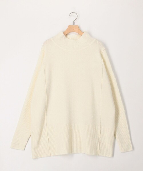 MICO COULIER(ミコクリエ)の「特紡毛異ゲージボトルネックチュニックニット(ニット/セーター・レディース・オフホワイト/グリーン/ライトグレー/ラベンダー・38)」の22枚目の写真