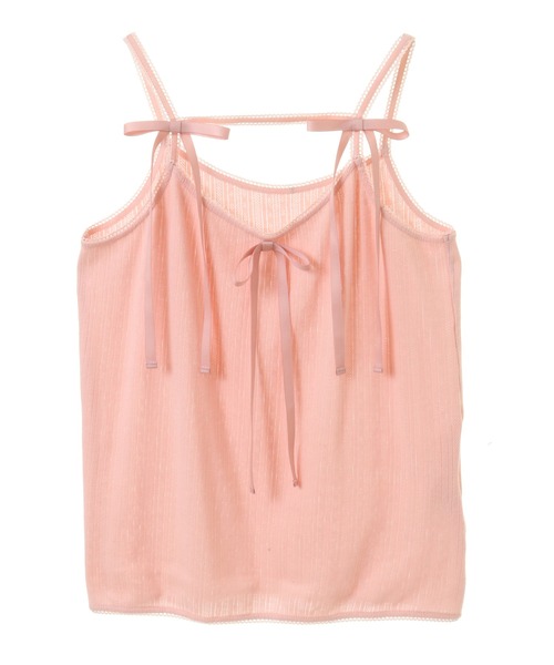 Candy Stripper（キャンディストリッパー）の「BABY RIBBON キャミソール（キャミソール・レディース・ブラック/ピンク/ミント/オフホワイト・FREE）」の10枚目の写真