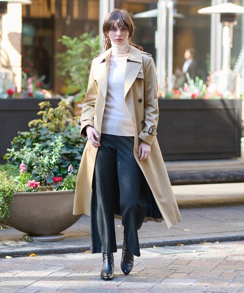 DRESSTERIOR（ドレステリア）の「◆コットンギャバジントレンチコート（トレンチコート・レディース・ベージュ・38/36/34）」の5枚目の写真