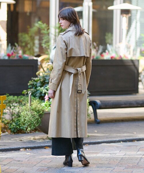 DRESSTERIOR（ドレステリア）の「◆コットンギャバジントレンチコート（トレンチコート・レディース・ベージュ・38/36/34）」の8枚目の写真