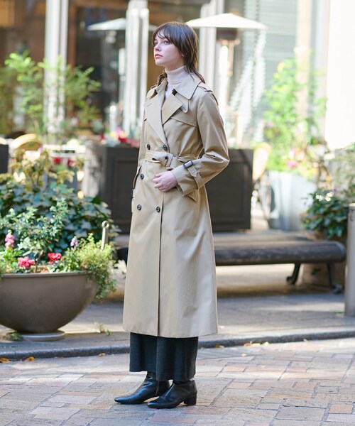 DRESSTERIOR（ドレステリア）の「◆コットンギャバジントレンチコート（トレンチコート・レディース・ベージュ・38/36/34）」の9枚目の写真