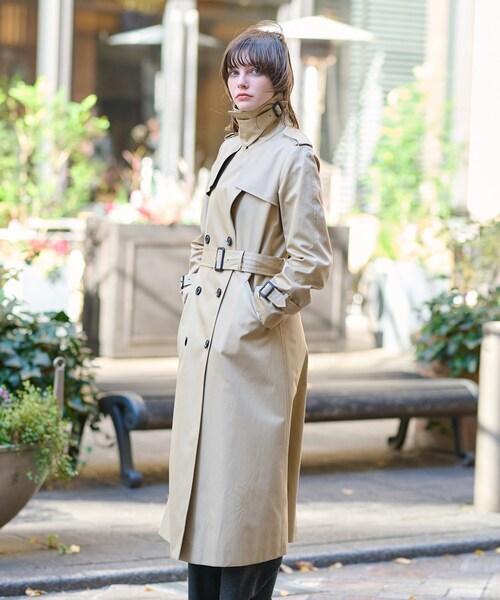 DRESSTERIOR（ドレステリア）の「◆コットンギャバジントレンチコート（トレンチコート・レディース・ベージュ・38/36/34）」の13枚目の写真