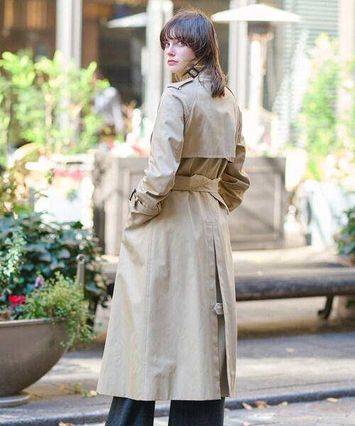 DRESSTERIOR（ドレステリア）の「◆コットンギャバジントレンチコート（トレンチコート・レディース・ベージュ・38/36/34）」の14枚目の写真