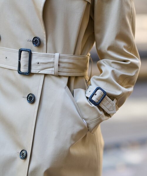 DRESSTERIOR（ドレステリア）の「◆コットンギャバジントレンチコート（トレンチコート・レディース・ベージュ・38/36/34）」の17枚目の写真