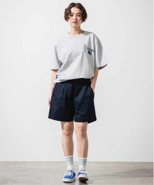 OFFSHORE(オフショア)の「ONE TUCK TWILL SHORTS/ワンタックツイルショーツ(その他パンツ・メンズ・ネイビー/ブルー・S/M/L/XL)」の3枚目の写真