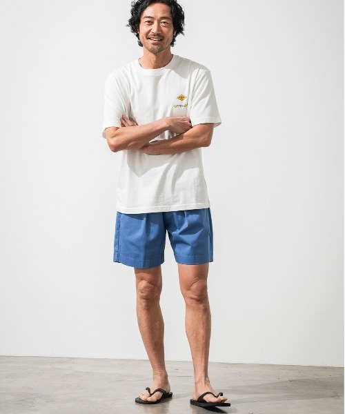 OFFSHORE(オフショア)の「ONE TUCK TWILL SHORTS/ワンタックツイルショーツ(その他パンツ・メンズ・ネイビー/ブルー・S/M/L/XL)」の9枚目の写真