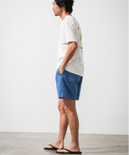OFFSHORE(オフショア)の「ONE TUCK TWILL SHORTS/ワンタックツイルショーツ(その他パンツ・メンズ・ネイビー/ブルー・S/M/L/XL)」の10枚目の写真