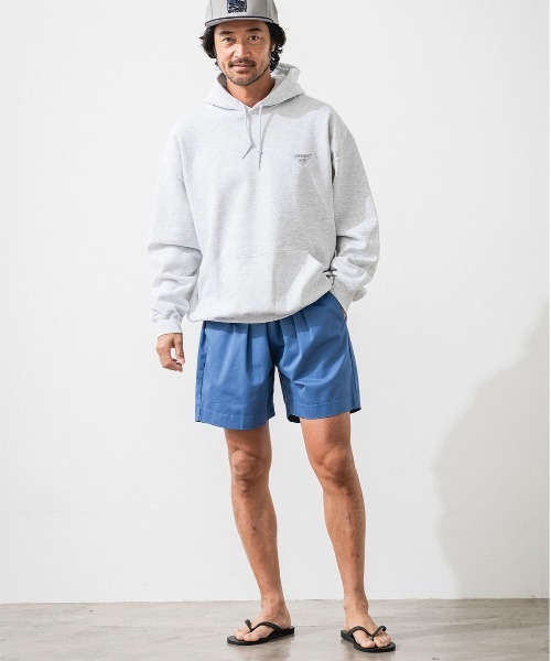 OFFSHORE(オフショア)の「ONE TUCK TWILL SHORTS/ワンタックツイルショーツ(その他パンツ・メンズ・ネイビー/ブルー・S/M/L/XL)」の19枚目の写真