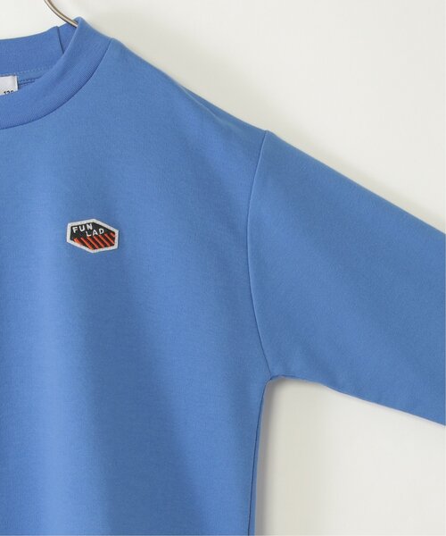 ikka（イッカ）の「【メディア紹介商品】ミニ裏毛ワッペン裾レイヤープルオーバー（120~160cm）（Tシャツ/カットソー・キッズ・グリーン/ダークグレー/ブルー・120/160/150/140/130）」の6枚目の写真