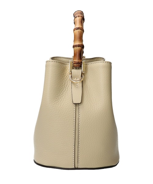 LORISTELLA(ロリステッラ)の「【LORISTELLA】バンブーハンドルレザーバケットバッグ(Q56509)(ハンドバッグ・レディース・ライトグリーン・ALL)」の7枚目の写真