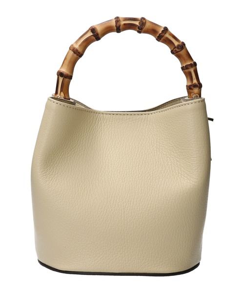 LORISTELLA(ロリステッラ)の「【LORISTELLA】バンブーハンドルレザーバケットバッグ(Q56509)(ハンドバッグ・レディース・ライトグリーン・ALL)」の9枚目の写真
