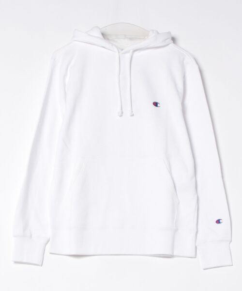 Champion(チャンピオン)の「【CHAMPION/チャンピオン】フレンチテリー フーディー プルオーバーパーカー 裏毛 C3-Y136(パーカー・メンズ・ブルー/オフホワイト/杢グレー/ブラック/ホワイト・MEDIUM/X-LARGE/LARGE)」の2枚目の写真