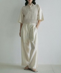 anuke（アンヌーク）の「anuke Mix Knit Vest ミックスニット