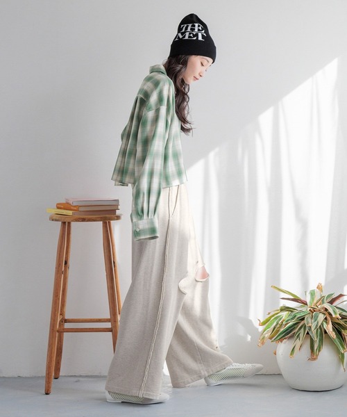 セール】オンブレチェックシャツ 289026（シャツ/ブラウス