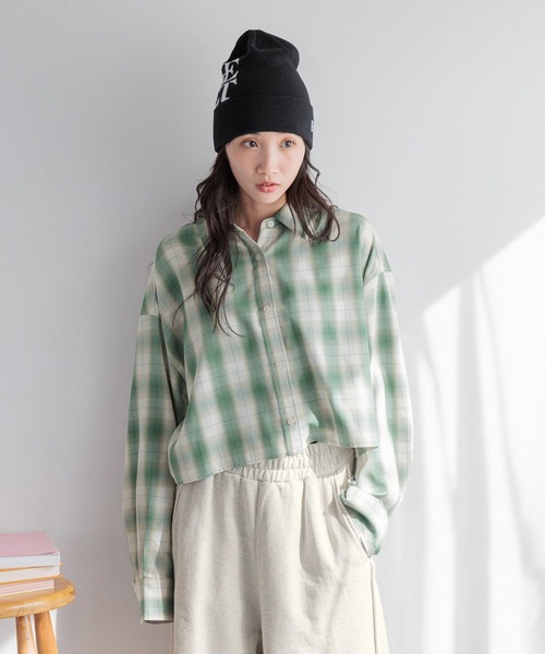 Ruさん専用 LOWRYS FARM（ローリーズファーム）の「オンブレチェックシャツ