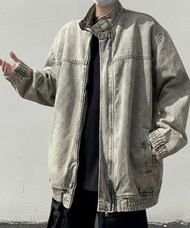 link lot（リンクロット）の「ヴィンテージライク　スタンドデニムジャケット（デニムジャケット）」