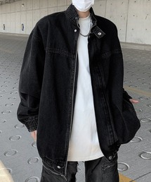 link lot（リンクロット）の「ヴィンテージライク　スタンドデニムジャケット（デニムジャケット）」