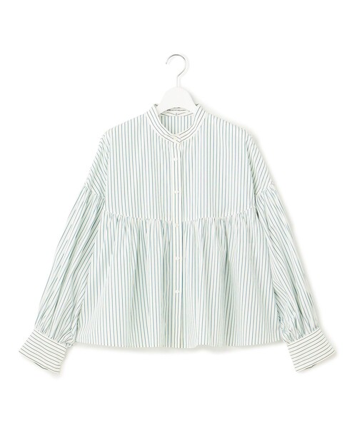 セール】【洗える】CANCLINI ギャザー フレア ブラウス（シャツ