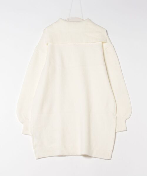 hugi(ハギ)の「SAILOR KNIT DRESS/セーラーニットワンピース(ワンピース・レディース・ホワイト/グレー・FREE)」の5枚目の写真