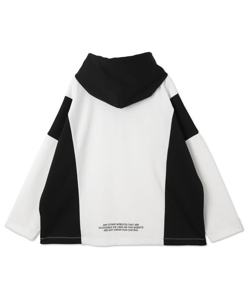 BROWNY(ブラウニー)の「BROWNY/ドルマンポンチフードロンT(Tシャツ/カットソー・メンズ・ブルー/ホワイト・MEDIUM/LARGE)」の18枚目の写真