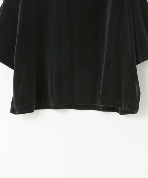 yuw(ユウ)の「シアーベロアBIGTee 319739(Tシャツ/カットソー・レディース・グリーン/グレー/ブラック・FREE)」の7枚目の写真