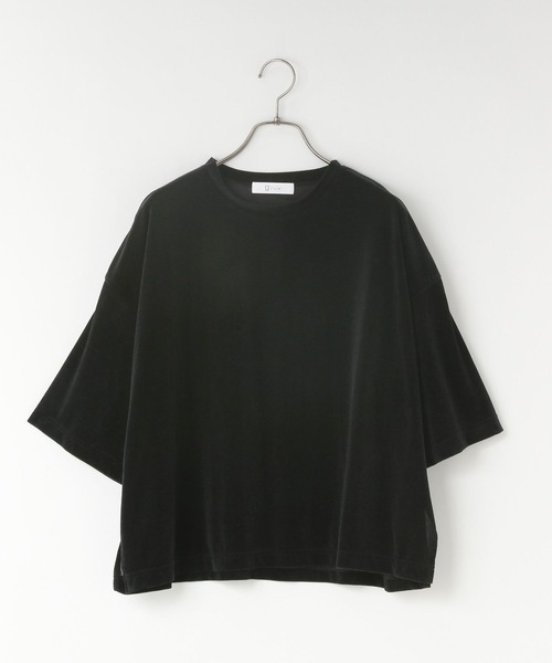 yuw(ユウ)の「シアーベロアBIGTee 319739(Tシャツ/カットソー・レディース・グリーン/グレー/ブラック・FREE)」の15枚目の写真