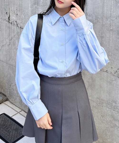 INGNI(イング)の「アソートBIGシャツ(シャツ/ブラウス・レディース・ブルー系1/ホワイト系8/サックスブルー・M)」の13枚目の写真