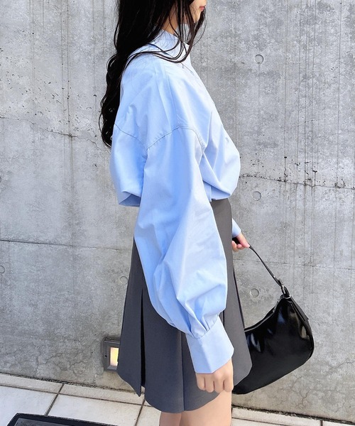INGNI(イング)の「アソートBIGシャツ(シャツ/ブラウス・レディース・ブルー系1/ホワイト系8/サックスブルー・M)」の14枚目の写真