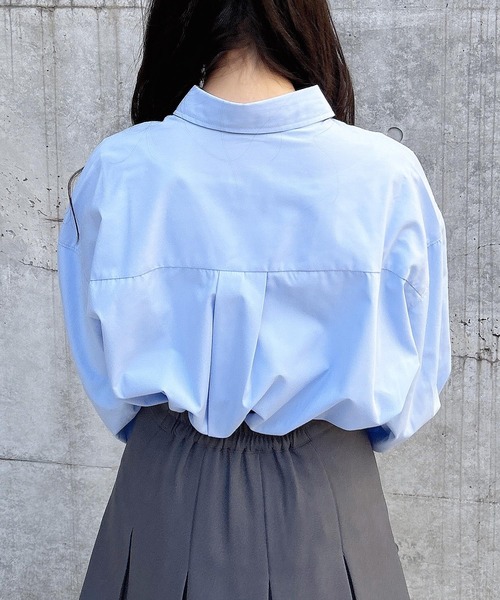 INGNI(イング)の「アソートBIGシャツ(シャツ/ブラウス・レディース・ブルー系1/ホワイト系8/サックスブルー・M)」の15枚目の写真