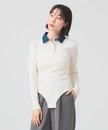 Ray BEAMS | 【別注】PENNEY'S / ボディスーツ ヘンリーネック トップス(Tシャツ/カットソー)