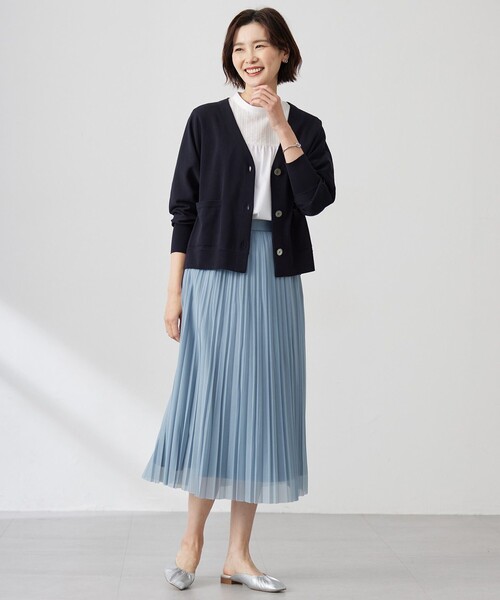 J.PRESS(ジェイプレス)の「【洗える】Cotton Acetate ドルマンスリーブ カーディガン(カーディガン/ボレロ・レディース・ベージュ系/ライトグリーン系/ネイビー系/ホワイト系・T13/T15)」の11枚目の写真