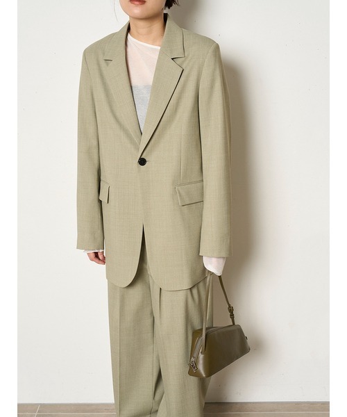 MIESROHE（ミースロエ）の「アシンメトリーギャザーTOPS（Tシャツ