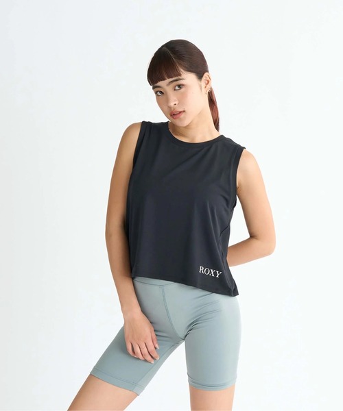 ROXY(ロキシー)の「GET ISNPIRED /ロキシー水陸両用バックプリントクロップド丈タンクトップ(タンクトップ・レディース・ブラック/カーキ/ベージュ・SMALL/MEDIUM/LARGE)」の2枚目の写真