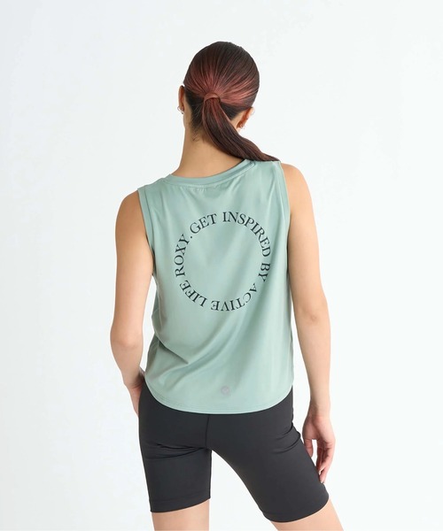 ROXY(ロキシー)の「GET ISNPIRED /ロキシー水陸両用バックプリントクロップド丈タンクトップ(タンクトップ・レディース・ブラック/カーキ/ベージュ・SMALL/MEDIUM/LARGE)」の4枚目の写真