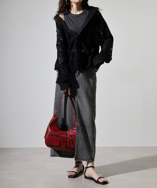 SUGGESTION(サジェッション)の「L/S Lace sheer shirt / レースシアーシャツ unisex(シャツ/ブラウス・メンズ・ブラック系2/ブラック系1・M/L)」の10枚目の写真