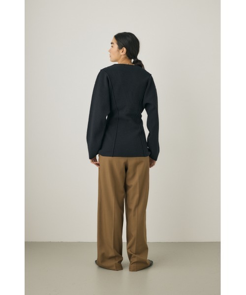 M_（エムアンダーバー）の「【M_】KNIT ジャケット（その他アウター・レディース・アイボリー/ブラック・FREE）」の6枚目の写真