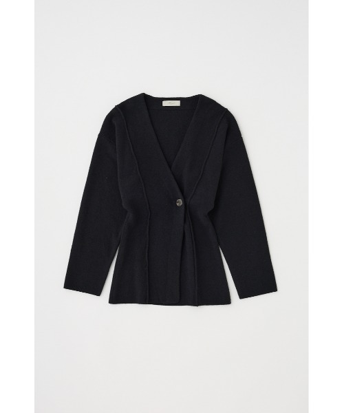 M_（エムアンダーバー）の「【M_】KNIT ジャケット（その他アウター・レディース・アイボリー/ブラック・FREE）」の11枚目の写真