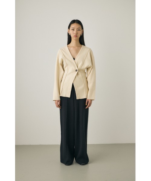 M_（エムアンダーバー）の「【M_】KNIT ジャケット（その他アウター・レディース・アイボリー/ブラック・FREE）」の18枚目の写真