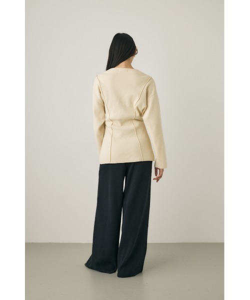 M_（エムアンダーバー）の「【M_】KNIT ジャケット（その他アウター・レディース・アイボリー/ブラック・FREE）」の20枚目の写真